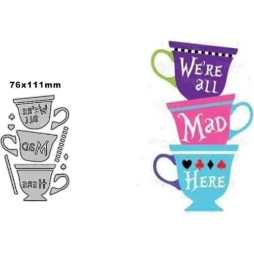 Cup New Metal Cutting Dies for DIY Scrapbooking Album Decorative Embossing Handmade Paper Cards Gift