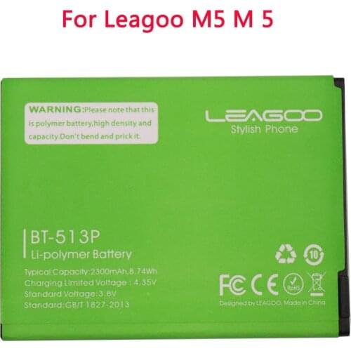 New BT 513P BT513P BT-513P battery for Leagoo M5 M 5 3.8V 2300mAh Mobile Cell Phone Replacement Li-ion polymer battery
