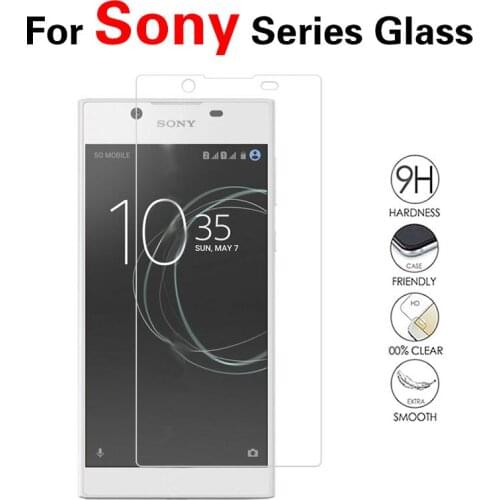 Front Tempered Glass Film For Sony M4 M5 M2 Screen Protector Clear Glass Film Cover Guard Shell With Cleaning Tools