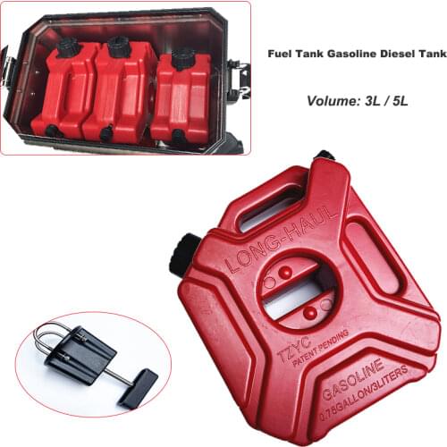 Motorcycle 3L 5LPortable Jerry Can Gas Fuel Tank Plastic Petrol Car Gokart Spare Container Gasoline Petrol Tanks Canister ATV UTV