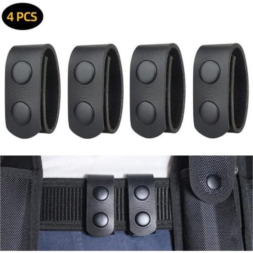 4Pcsc Military Belt Buckle Heavy Duty Belt Keeper Portable Webbing Strap Tactical Outdoor Belt Equipment Hunting Accessories