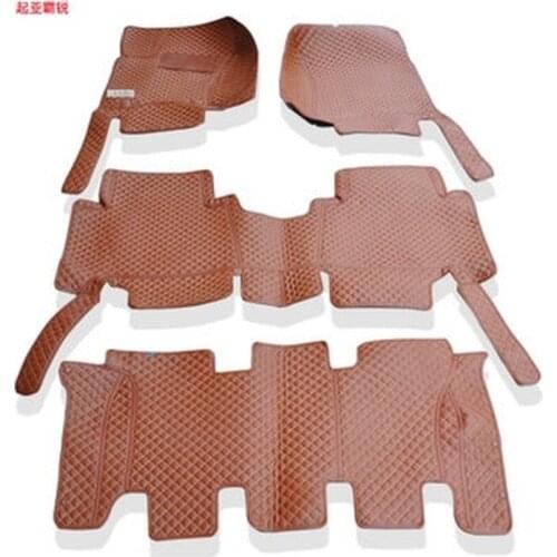 No Odor Full Surrounded Special Car Floor Mats Wear-resisting Non-slip Carpets Waterproof Rugs for KIA Mohave 7seats