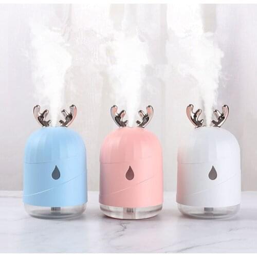 Ultrasonic Air Humidifier Aroma Essential Oil Diffuser for Home Car Mist Maker Humidifier with LED Night Lamp