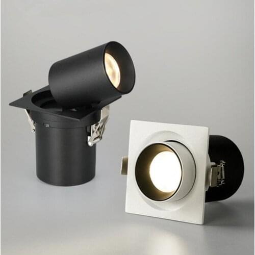 360° rotating flexible COB LED downlight, 9W12W18W LED ceiling spotlight, AC85~265V, indoor lighting LED light