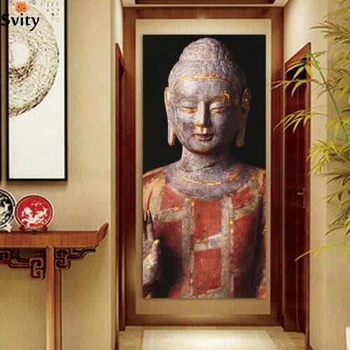 1 Panel Buddha Painting Print On Canvas For Home Modern Decoration Living Room Bedroom Decor Wall Art picture Frameless