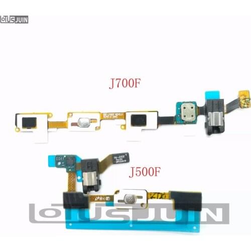 1PCS home button flex cable with headphone jack for Samsung Galaxy J500 J500F J5 J700 J700F J7