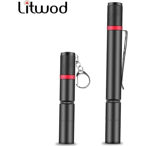 10pcs High Quality XP-G Q5 Pen Light Portable Mini Led Flashlight Waterproof Aluminum Torch Camping AAA Battery 3 Mode Lantern