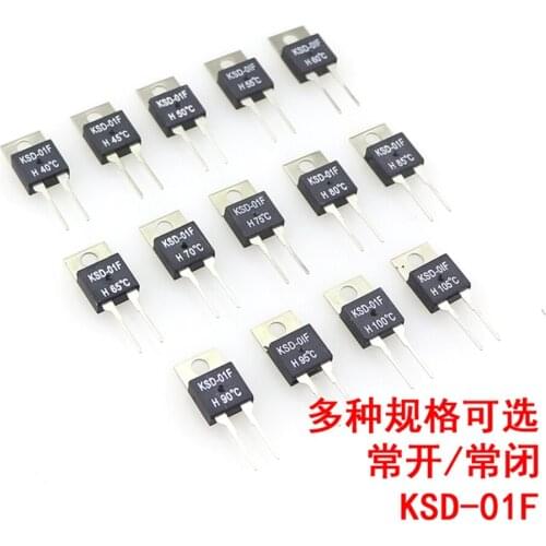 5PCS/Lot Temperature Switches Normally Open H-Closed D KSD-01F 0-150 Degrees TO220