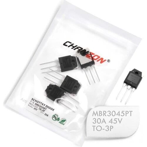 5 Pcs) MBR3045PT Schottky Barrier Rectifier Diodes 30A 45V TO-3P (TO-247AD) 30 Amp 45 Volt MBR3045 PT