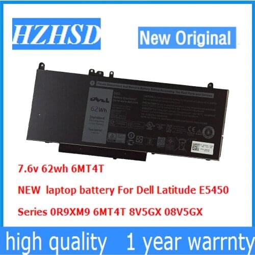 7.6v 62wh 6MT4T New Original laptop battery For Dell Latitude E5450 Series 0R9XM9 6MT4T 8V5GX 08V5GX