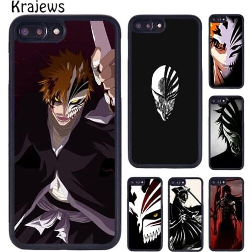 Krajews BLEACH MANGA ANIME ICHIGO AIZEN HOLLOW Phone Case For iPhone 5S 6s 7 8 plus X XR XS 11 12 pro max Samsung S8 S9 S10