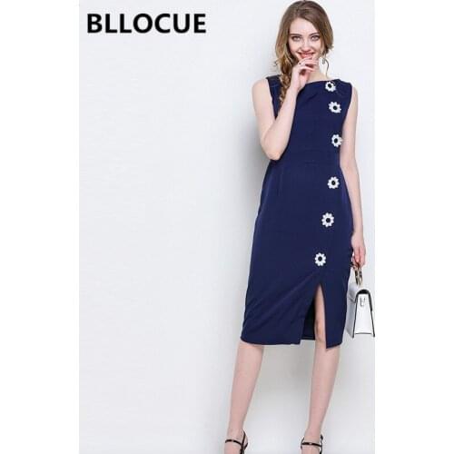 BLLOCUE Summer Dresses With Buttons