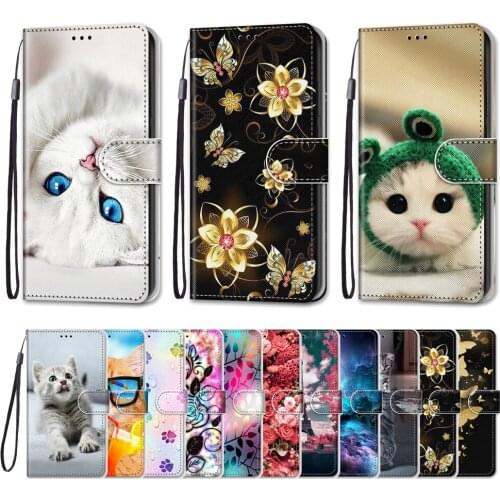 For Oppo F17 pro A93 4G Case Leather Soft Cute Phone Cover for Oppo Reno4 Lite Cover Coque Flip Bumper on Reno4 F Funda Book