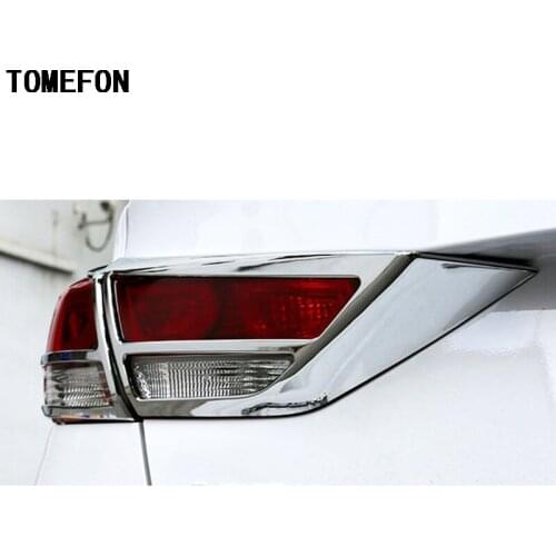 For Hyundai Elantra Avante 2016 2017 6th 2pcs Rear Tail Light Lamp Hood Cover Trim Frame Molding Decoration