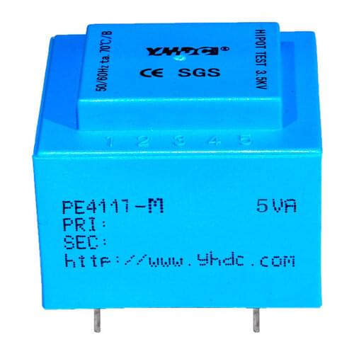 PE4117-M Power 5VA 220V 6V encapsulated Transformer PCB mounting transformer