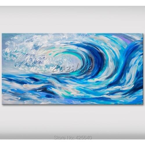 Beach Seaside oil painting abstract Seascape Oil painting seaside on canvas hight Quality Hand-painted Painting 13
