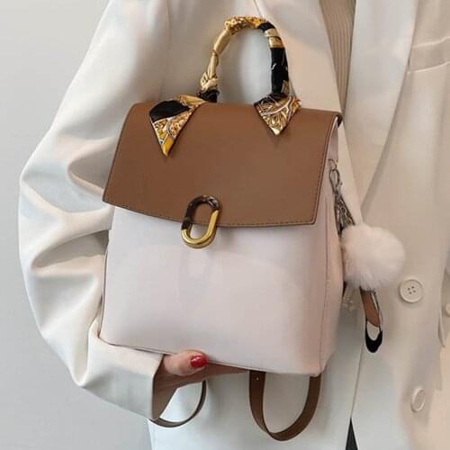 High Quality Leather Backpack Purses Women Fashion Waterproof Travel Shoulder Bags Casual School Satchel Bags for Student Girls