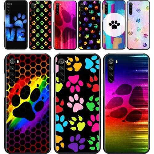 Dog paw Cute for OPPO Reno 2 Z 2Z 2F 3 4 Pro 4G 5G ACE 10X ZOOM F7 A5 A9 2020 Silicone Soft Black Phone Case