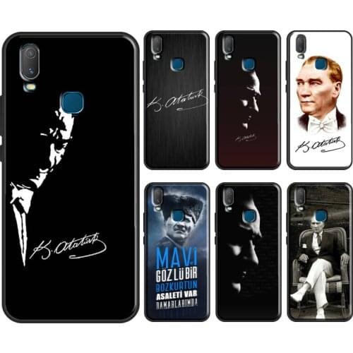 Mustafa Kemal Ataturk Phone Case For Vivo Y1S Y11 2019 Y12 Y15 Y17 Y19 Y20 Y30 Y50 Y91C V17 Neo V20 SE Cover