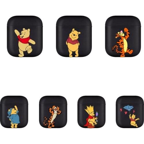 Winnie the PoohSoft Silicone Cases For Airpods 1/2 Protective Bluetooth Wireless Earphone Cover For Air Pods Charging Box Bags