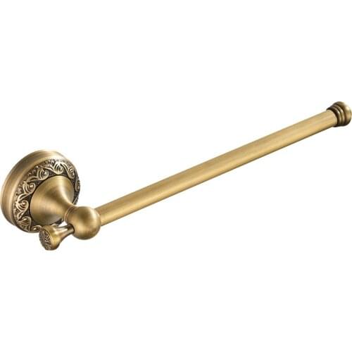 29.5cm Long Antique Brass Wall Mounted Single Towel Bar Towel Holder Solid Brass Towel Rack