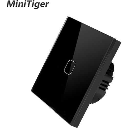Minitiger EU Standard 1 Gang 1 Way Touch Switch Wall Light Control Smart Home Automation Switch Round Type