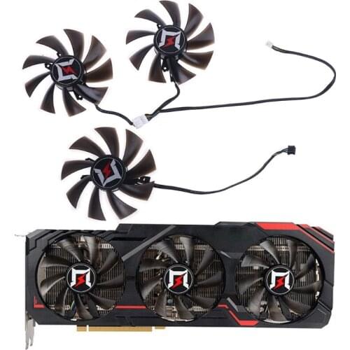 3pcs 87mm DC12V Graphics Card Cooling Fan for Gainward GeForce RTX 2060 2080 Super Video Card Cooler Fan