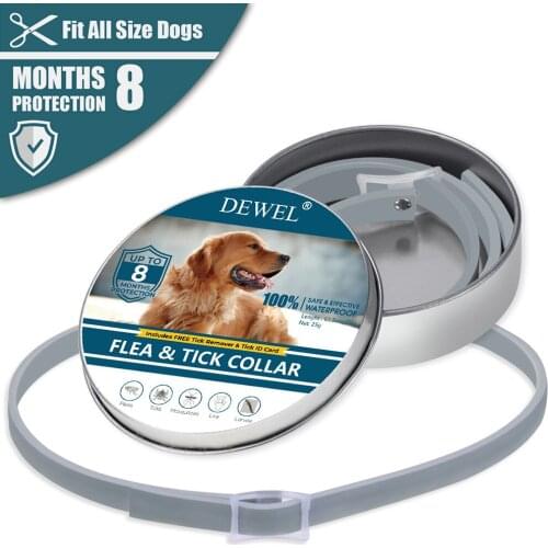 Pet Dog Cat Flea And Tick Collar Pet Natural Plant Extract Waterproof Dog Cat Flea And Tick Collar