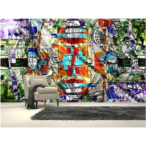 Custom 3D art wallpaper, Colours Expressive murals for apartment building in the background wall vinyl papel de parede