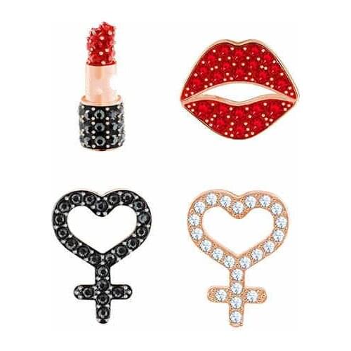 Recommend Sweetheart Lipstick Flaming Lips Women Ear Nail Earrings For Suit Jewelry