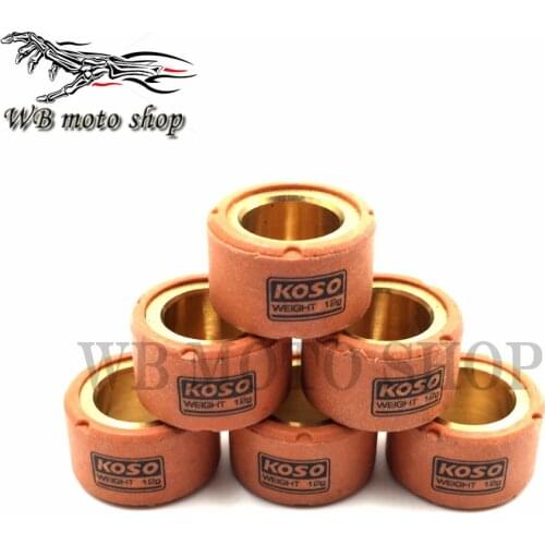 Koso performance racing variator roller set 20x12mm for Scooter BWS125 Cygnus Majesty 125/150 Maxster X-City X-Max 125 Velvet150