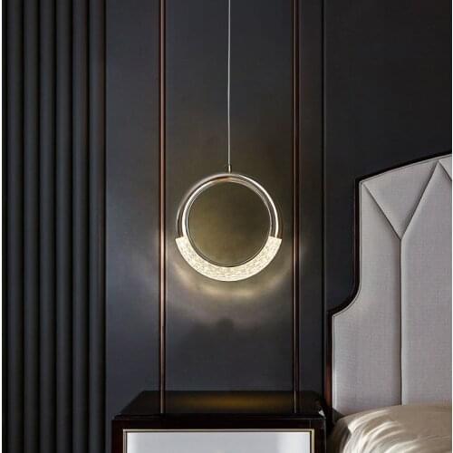 Earrings LED Bedside Chandelier Indoor Lighting Home Bedroom Bedside Living Room Decoration Background Staircase Lamps