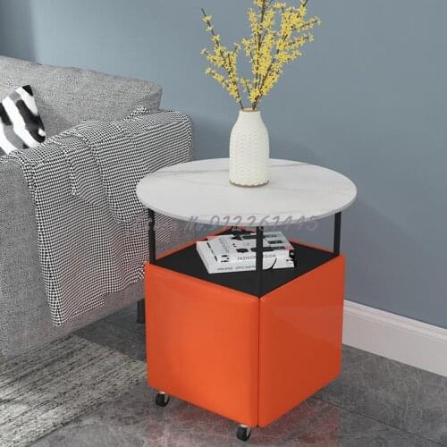 Magic cube stool five in one tea table combination household corner stools can be stacked to accommodate multi-functional living