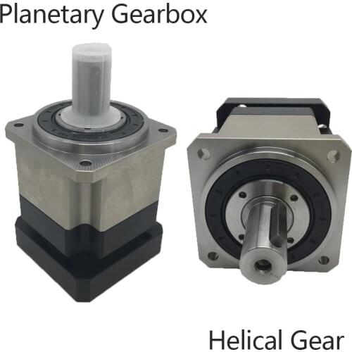 Helical Planetary 10:1 Ratio 10 Reducer 3Arcmin Backlash Gearbox 19mm for NEMA34 90mm 750W 1KW AC Servo Motor Robot