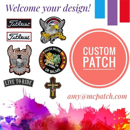 Custom Embroidery PVC Woven Patch army Name Iron on hook military Badges sticker applique for Clothing shoes decoration DIY