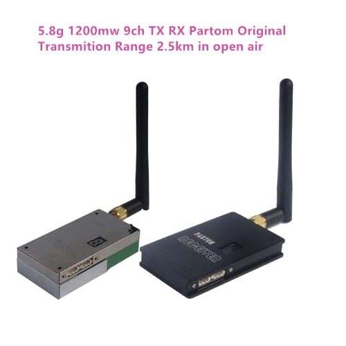 High Quality 5.8GHz 5.8g 1200mW FPV Transmitter and Receiver with 2500M UAV/UGV Wireless Video Transmitter CCTV Transmission