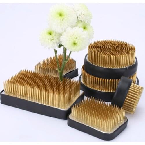 Japanese Ikebana Kenzan Pin Art Fixed Tools Flower Insert Base Holder Pin Lead Copper Needle Pin Flower Arrange Tool