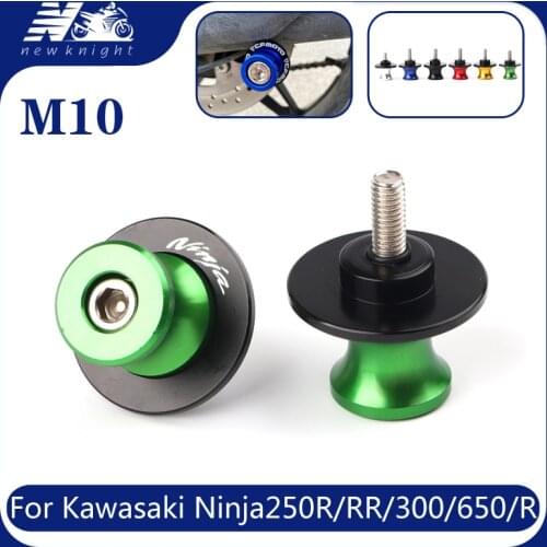 10MM Swingarm Spool Slider Stand Screws Motorcycle Accessories For Kawasaki NINJA 250 ninja250R Ninja 300 650 650R VERSYS 650