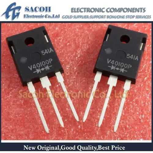 10Pcs V40100PGW or V40100PG or V40100P TO-247 40A 100V Schottky Barrier Diode