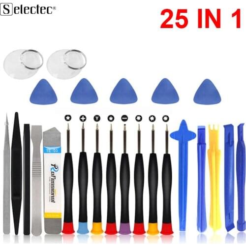 25 in 1 Mobile Phone Repair Tools Opening Screwdriver Set for iPhone MacBook PC Computer Disassemble Hand Tool Kit Opening Tool