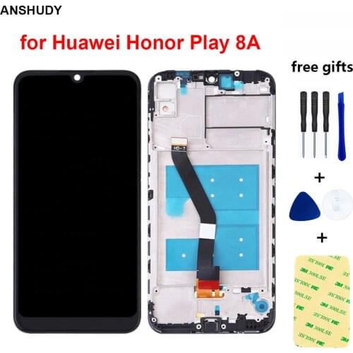 6.09'' for Huawei Honor Play 8A Honor 8A LCD Display with Frame Digitizer Assembly Touch ScreenTouchScreen Repair Part Frame