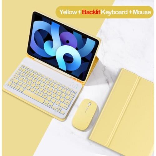 7 Color Led Backlit Keyboard Case For Ipad Pro 10.5 11 12.9 2020 Case With Keyboard For Ipad Air 4 3 2 1 5th 6th 7th 8th Funda