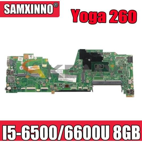 Akemy For Lenovo ThinkPad Yoga 260 Laptop Motherboard LA-C582P I5 6500/6600U 8GB RAM Tested 100% Work 01LV849 01LV862 00NY991