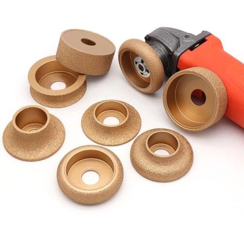 Brazing Diamond Angle Grinder Stone Slotted Grinding Wheel Straight Edge Flat Disc