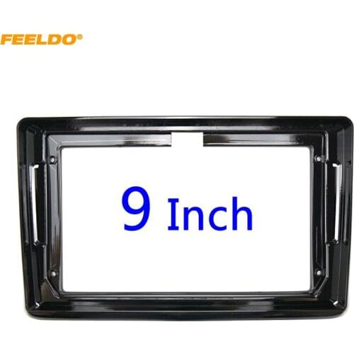 FEELDO Car Audio Radio 9" Big Screen 2DIN Fascia Frame Adapter For Honda City CD/DVD Player Dash Fitting Panel Frame Kit #HQ6552