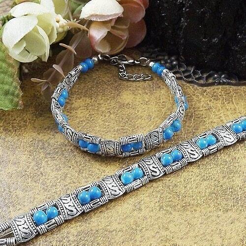 Free Shipping Hot Sale Jewelry Bracelet Inlay Square Bead Adjust Bangle Blue/Red/Black A205G