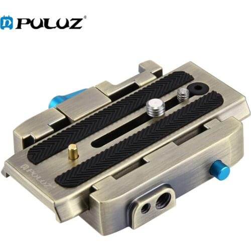 PULUZ Quick Release Clamp Adapter + Quick Release Plate for Nikon Canon Sony DSLR & SLR Cameras Accessories