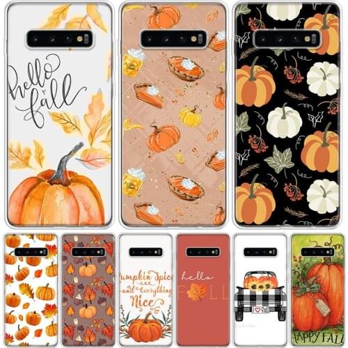 Pumpkin happy fall Autumn Phone Case For Samsung Galaxy A50 A70 A30S A51 A71 A10 A20E A40 A90 A20S M30S A6 A7 A8 A9 Plus Coque