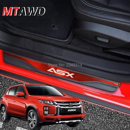 For Mitsubishi ASX 2013-2020 Stainless Door Sills Scuff Kick Plate Protector Trim Sticker Guard Cover Car Styling Accessories