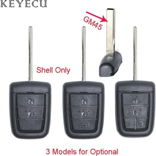 Keyecu 3/4/5 Buttons for Pontiac G8 / Holden VE COMMODORE Omega Berlina Calais SS SV6 HSV GTS Remote Key Shell Case GM45 Blade